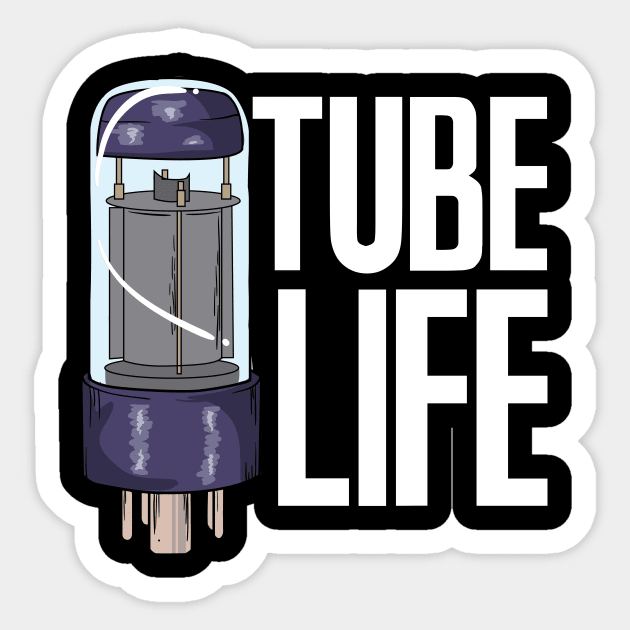 Vacuum Tube Life Audio Amp Analog audiophile hifi Music Sticker by FunnyphskStore